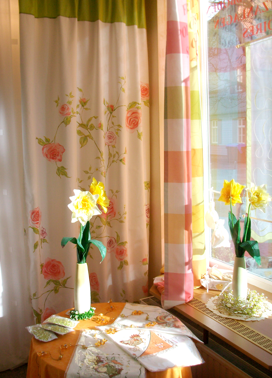Frühlingskollektion in unserem Schaufenster (Quelle: Privat)