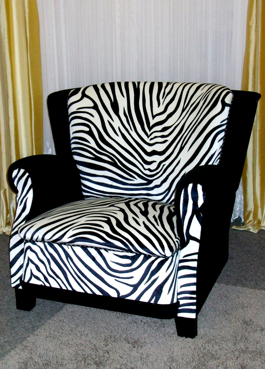 Ein Sessel im Safari-Look (Quelle: Privat)